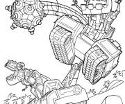 Coloriage Les Dinotrux en jouant les foot