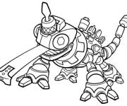 Coloriage Portrait de Dinitrux Revvit
