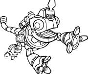 Coloriage et dessins gratuit Revvit Reptool de dessin anim&eacute; Dinotrux à imprimer