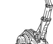 Coloriage et dessins gratuit Skya Craneosaur Dinotrux dessin anim&eacute; à imprimer