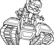 Coloriage et dessins gratuit Ty Rux de dessin anim&eacute; Dinotrux à imprimer