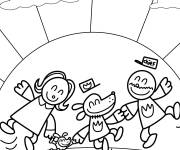 Coloriage Belle sc&egrave;ne du film Dog Man