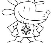 Coloriage Corps entier de Dog Man