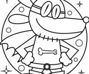 Coloriage Coup de projecteur sur Bark Knight