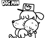 Coloriage Dog Man aimable