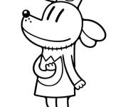 Coloriage et dessins gratuit Dog Man en parlant à imprimer