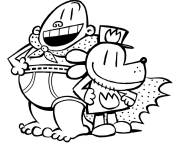 Coloriage Dog Man et Capitaine Slip