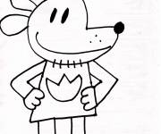 Coloriage Dog Man facile