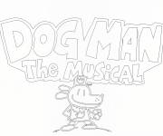 Coloriage Dog Man, le musicale