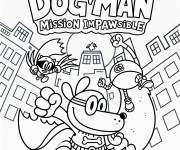 Coloriage Dog Man mission impawsible
