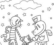 Coloriage Dog Man, Petey et Li l Petey