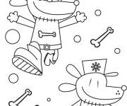 Coloriage Dog Man pour les &eacute;coliers