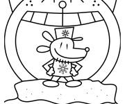 Coloriage L'homme-chien victorieux