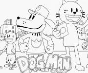 Coloriage Lil Petey et Petey, chef et Dog Man