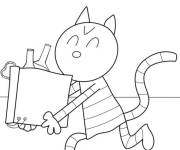 Coloriage et dessins gratuit Petey construit un gadget de laboratoire à imprimer