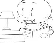 Coloriage et dessins gratuit Petit Petey lit un livre à imprimer