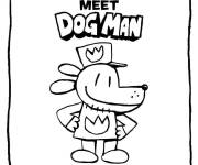Coloriage et dessins gratuit Rencontrer Dog Man à imprimer