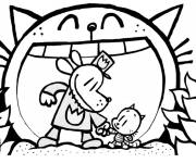 Coloriage Sc&egrave;ne du film Dog Man
