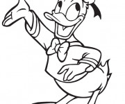 Coloriage Donald Duck se présente