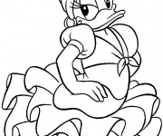 Coloriage Donald et Daisy
