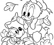Coloriage Le petit Donald Duck
