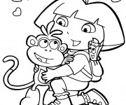 Coloriage et dessins gratuit Dessin de Dora à imprimer
