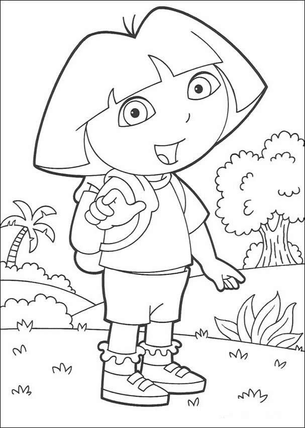 Coloriage et dessins gratuits Dessin de Dora facile à imprimer