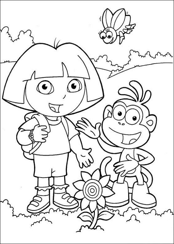 Coloriage et dessins gratuits Dessin Dora à télécharger gratuitement à imprimer