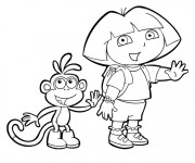Coloriage Dora 26