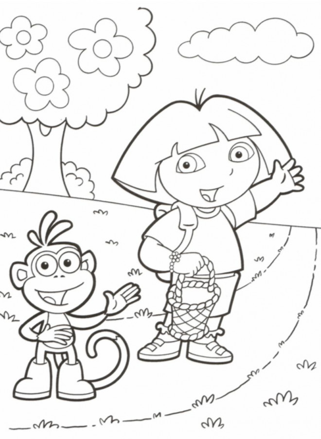 Coloriage et dessins gratuits Dora à télécharger à imprimer