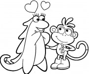 Coloriage Dora &agrave;  t&eacute;l&eacute;charger gratuitement
