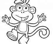 Coloriage Dora Babouche danse