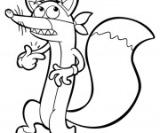 Coloriage Dora Chimeur le renard