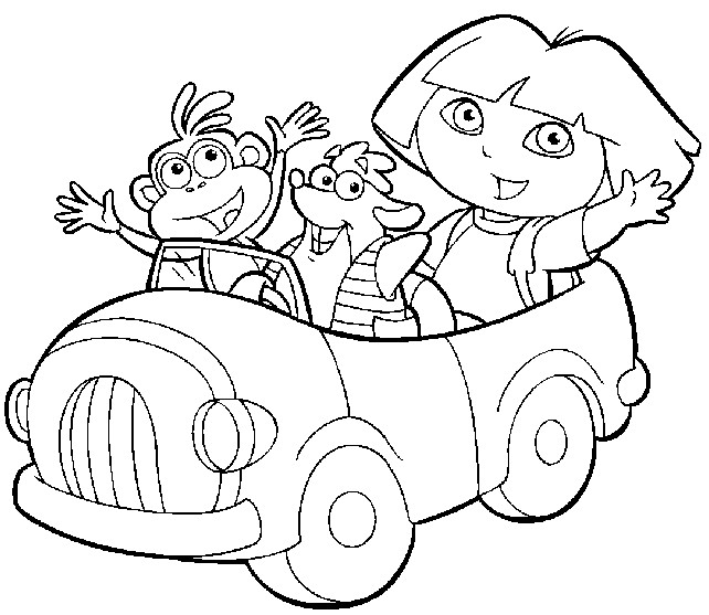 Coloriage Dora Et Babouche A Imprimer Gratuit