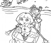 Coloriage Dora et ses amis gratuit