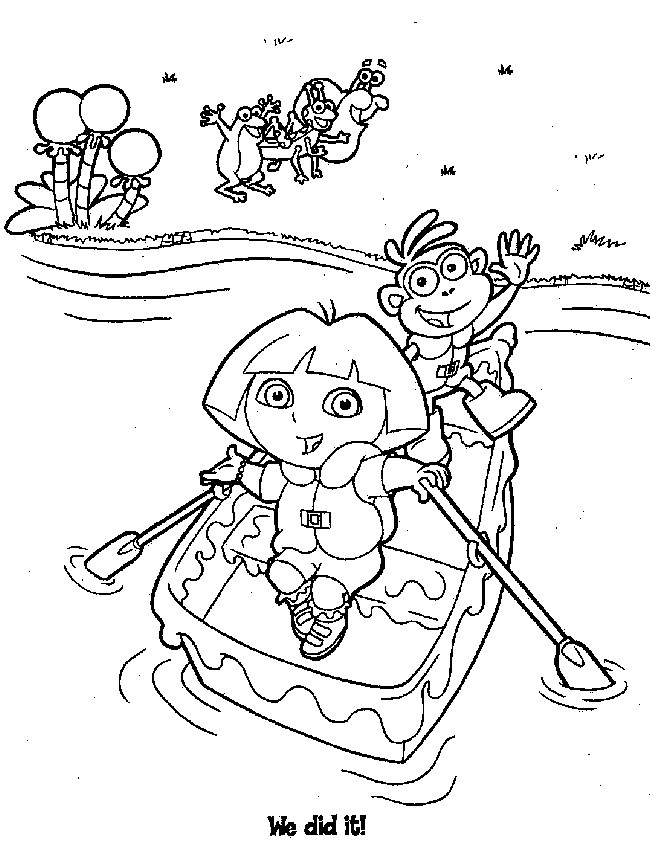 Coloriage et dessins gratuits Dora et ses amis gratuit à imprimer