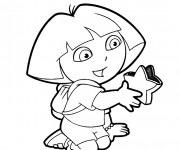 Coloriage Dora gratuit