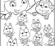 Coloriage Dora imprimer