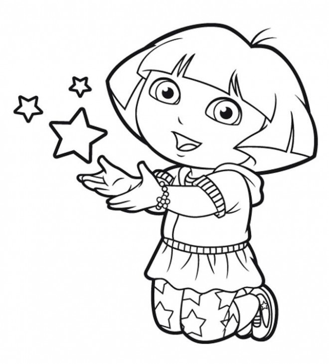 Coloriage et dessins gratuits Dora la magicienne à imprimer