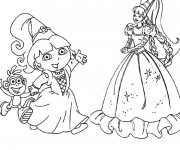 Coloriage La princesse Dora