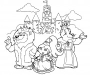 Coloriage Le rayause de la princesse Dora