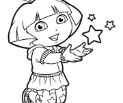 Coloriage Magique Dora