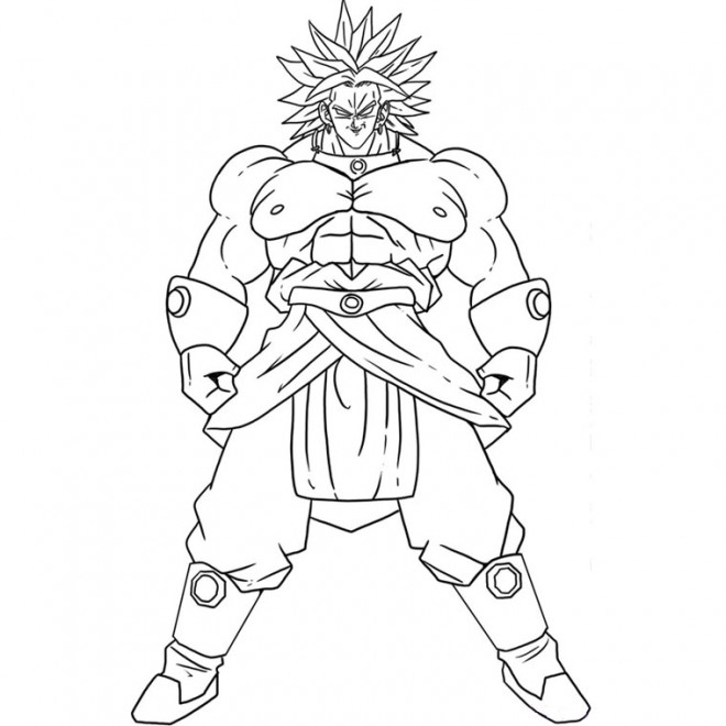 Coloriage Dragon Ball Z 1 Dessin Gratuit à Imprimer