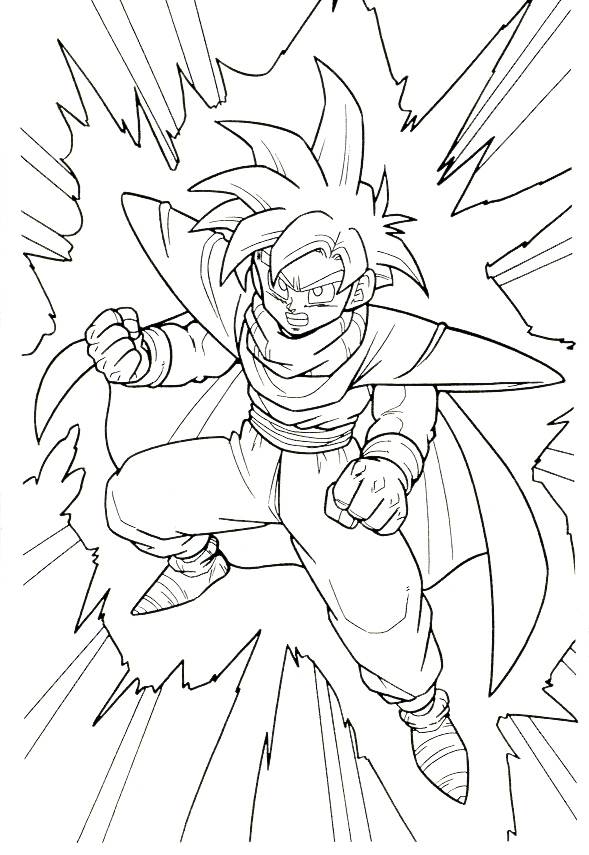 Coloriage Dragon Ball Z à Colorier Gratuit