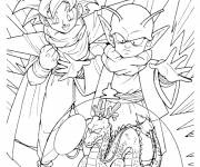Coloriage Dragon Ball Z et le dragon