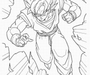 Coloriage et dessins gratuit Dragon Ball Z Gohan à imprimer