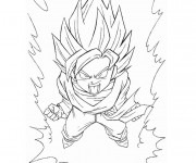 Coloriage Dragon Ball Z la r&eacute;surrection de freezer