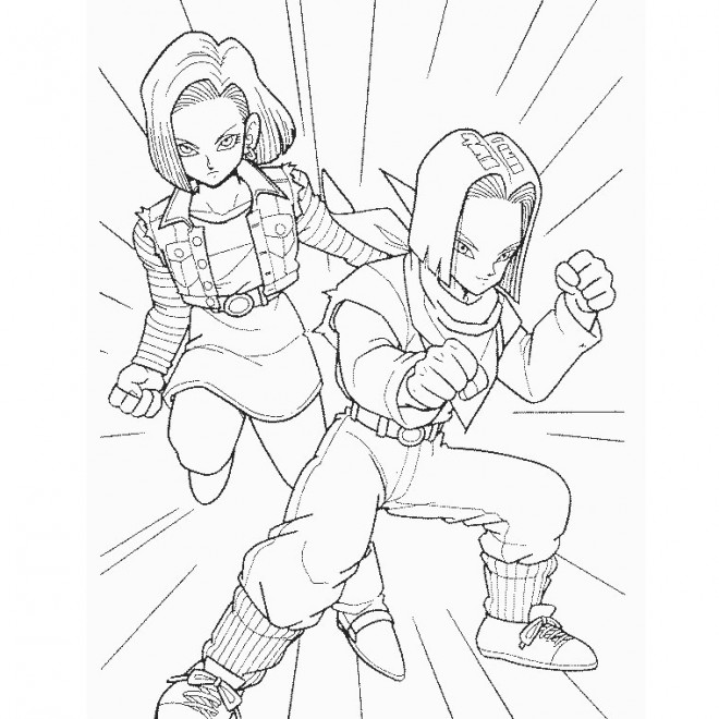 Coloriage Dragon Ball Z super en ligne dessin gratuit à imprimer
