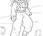 Coloriage et dessins gratuit Dragon Ball Z Trunks à imprimer