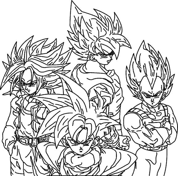 Coloriage Dragon Ball Z Vegetta Dessin Gratuit à Imprimer